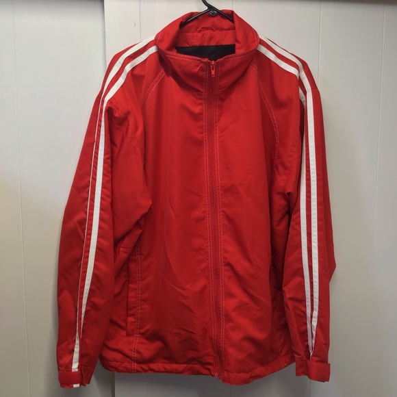 🇨🇦Kobe track jacket mesh lined red white striped full zip activewear sport - Picture 3 of 16
